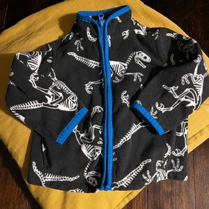 Oshkosh Black Fleece Dinosaur Zip Up sweatshirt 12months
